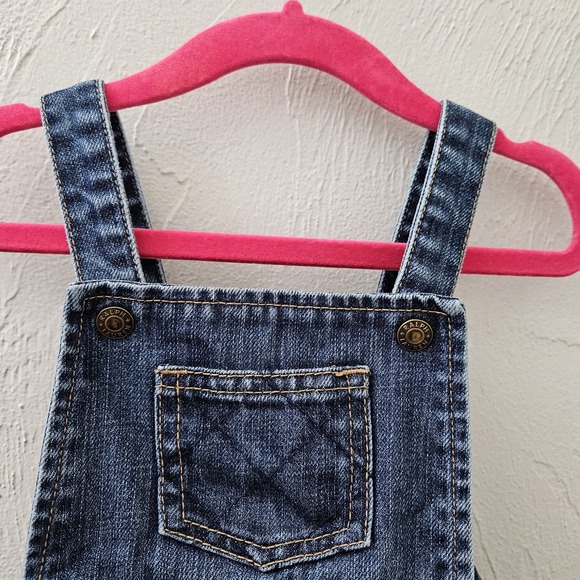 Ralph Lauren Dress Infant Size 12 Months Girls Denim Sleeveless Cotton - Picture 2 of 6